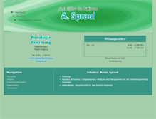 Tablet Screenshot of podologie-freiburg.de